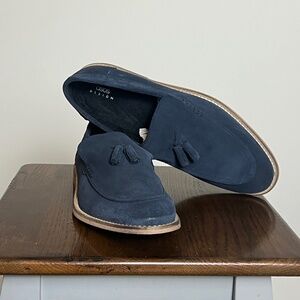 ASOS Mens' Suede Navy Blue Tassel Loafers Size 11